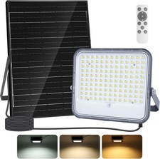 AIGOSTAR FARO SOLARE LED LUCE DIMMERABILE TELECOMANDO IP66 200WATT 16000mAH