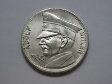 MONEDA PLATA ADOLF HITLER 1935