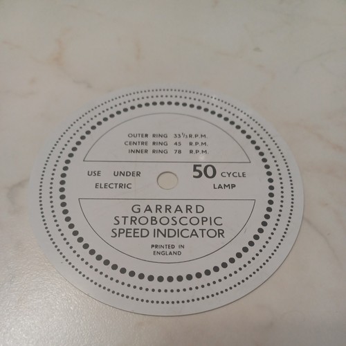 Garrard stroboscopic speed - garrard,