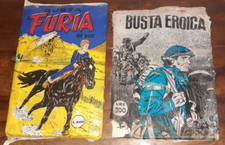 Lotto 2 BUSTE FUMETTI- CENISIO 1972-BUSTE FURIA-busta eroica -anni 70