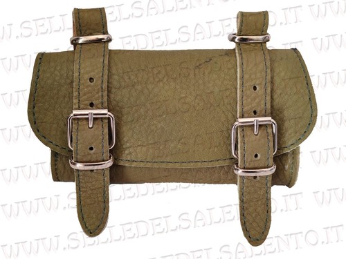 Borsa pelle verde - , borsello