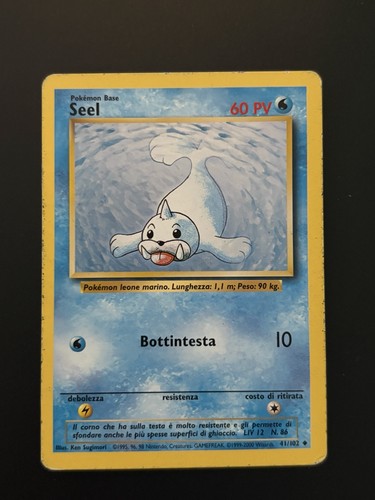 Seel 102 pokemon set base - seel,