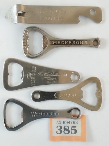Five vintage steel bottle - five,