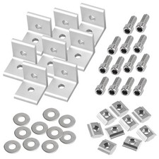 20 Pezzi Staffe Angolari a L