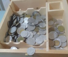 monete in Lira ,1centesimo 1955.50lire 100lire 20lire 10lire 5lire di vari anni 