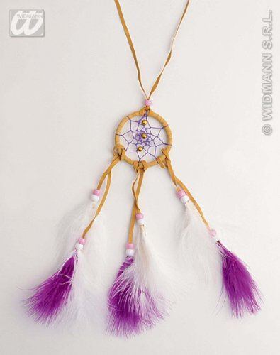 Collana indiano con piume - collana,