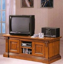 PORTA TV INTAGLIATO IN LEGNO