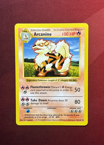 Arcanine 102 set base - arcanine,