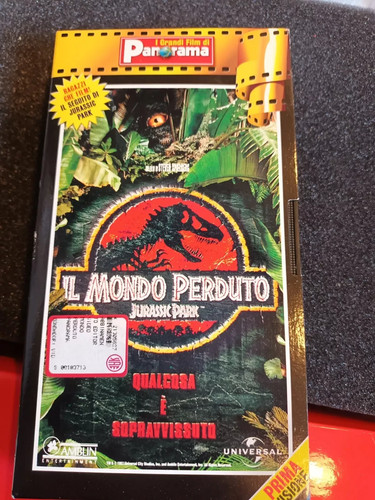 Videocassetta vhs jurassic - videocassetta,