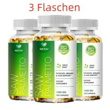 3 flaconi Saw Palmetto 1000mg - 360 capsule prostata prostata saw palmetto