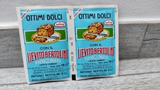 LIEVITO BERTOLINI VANIGLIATO 16 GR X2 BUSTINE VINTAGE ANNI 90 1994 RICETTE