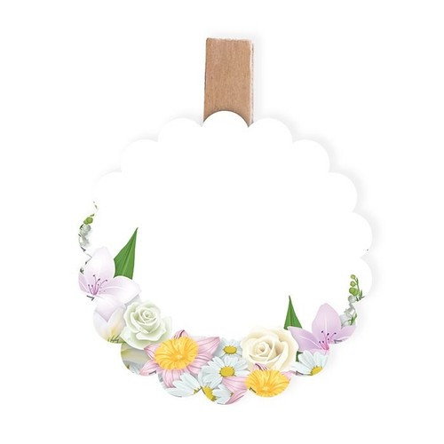 Segnaposto fiori con - 6,