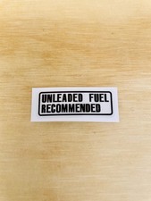 Honda RC45 RC 45 Adesivo Unlead Fuel Recommended Serbatoio Tank Decal Sticker