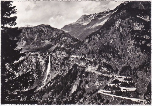 Strada della spluga - strada, cascata