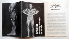 ARNOLD SCHWARZENEGGER BUILDING THE LEGS OF AN OAK BOOKLET bodybuilding