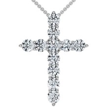 Collana F/VS 1,25Ct Croce