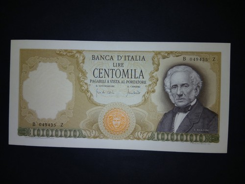 100000 lire manzoni 1970 - lire, 19.07.1970