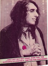 Singer Tiny Tim Photo from Oct 1968 Back Cover Page Cracked Magazine edge wear