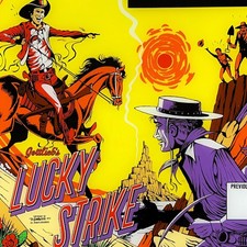 Gottlieb Lucky Strike flipper gioco retroglass ORIGINALE NOS