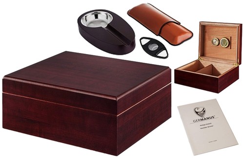 Germanus humidor sigari set - humidor,