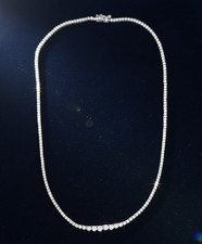 Collana Tennis 5ct Tonda G-SI1