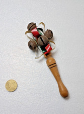 Giocattolo sonaglio in legno vintage