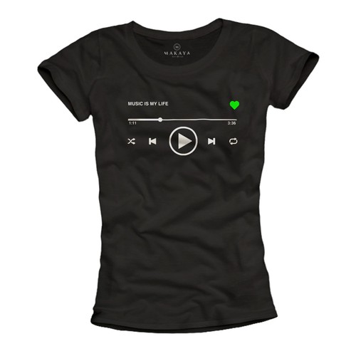 Maglia donna musica top - , hip