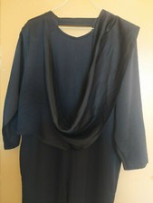 Tuta jumpsuit donna nera Vintage elegante oversize