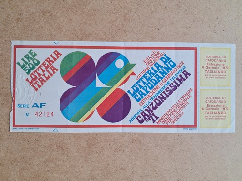Biglietto lotteria italia - italia,