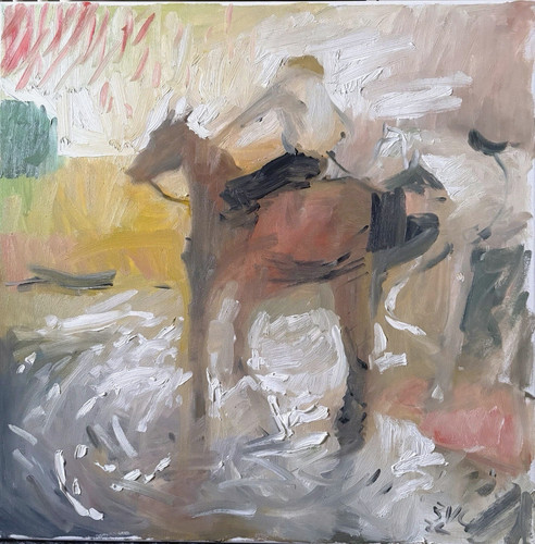 Dipinto olio cubista - , ranch