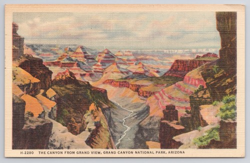Cartolina canyon grand view - cartolina,