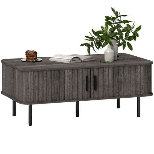 Coffee table grey wood - table,