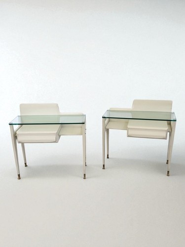 Comodino ottone cristallo - comodino,