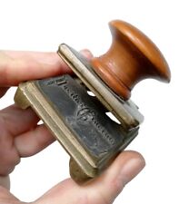 *HH* Antico Timbro Sigillo Matrice Stampo Pressa Pacifici Giacinto Lettere 