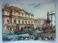 MILANO Raimondi Piazza della Scala BUS autobus vecchia cartolina