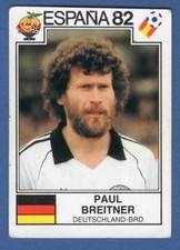 FIGURINA CALCIATORI PANINI ESPANA 82 - RECUPERO - N.121 BREITNER - GERMANIA