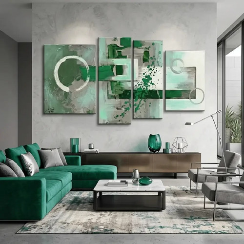 Quadri moderni astratto - moderni, verde