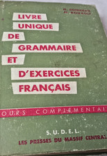 Libro Unico Di Grammatica E Di Esercizi Francese 1952 MK 1894