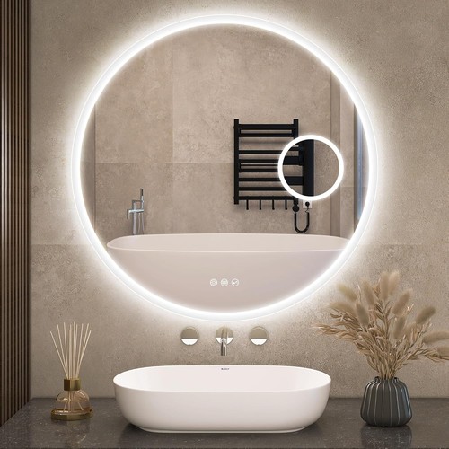 Specchio bagno rotondo con - bagno,