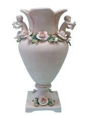 Vaso Con Fiori e Putti -