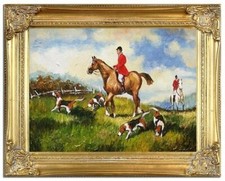 Cacciatore E Cani - Dipinto A