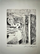 Pericle fazzini nello studio - fazzini,