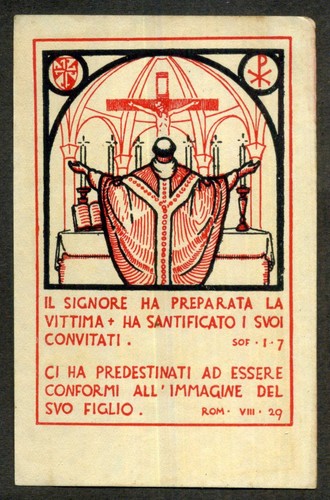 Santino holy card - santino,