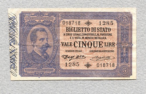 Italia lire 1901 p18x - italia,