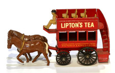 Omnibus  trasporto passeggeri - pubblicità Lipton's Tea. In metallo scala 1:100
