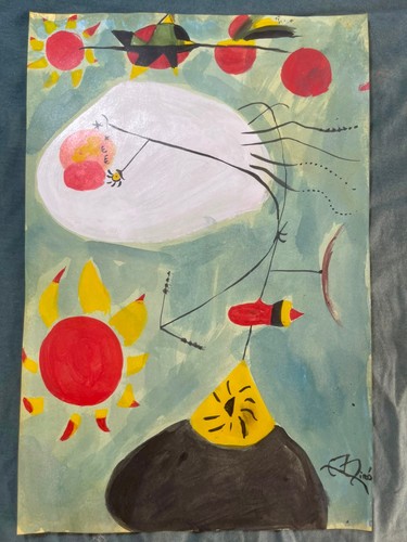 Joan miro disegno quadro - joan,