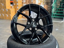 Nuovo 17x7,5 LENSO JAGER DYNA (4 ruote) 5x114,3 Fit HONDA TOYOTA MAZDA KIA BLACK