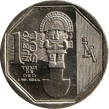 Perù 1 Nuevo Sol 2010 "Tumi