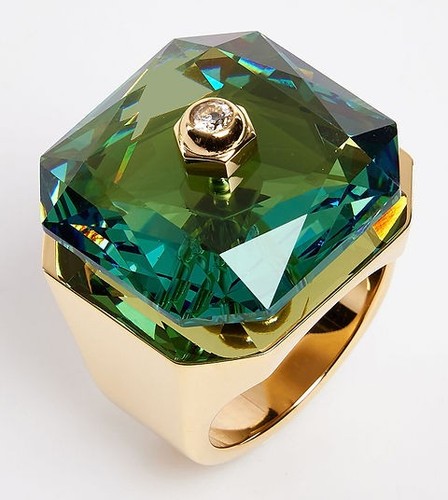 Anello cocktail swarovski - anello,