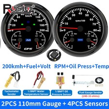 Set 2 pezzi manometro 110 mm